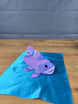 purple fish plush inspired by ancient fish palia