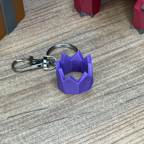 Purple RuneScape party hat novelty keyring