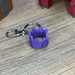 Purple RuneScape party hat novelty keyring