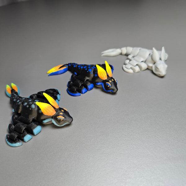 Grey, Full Colour And Glow In The Dark Rabbit Ray Articulated Toy – Subnautica 3D Printed Model