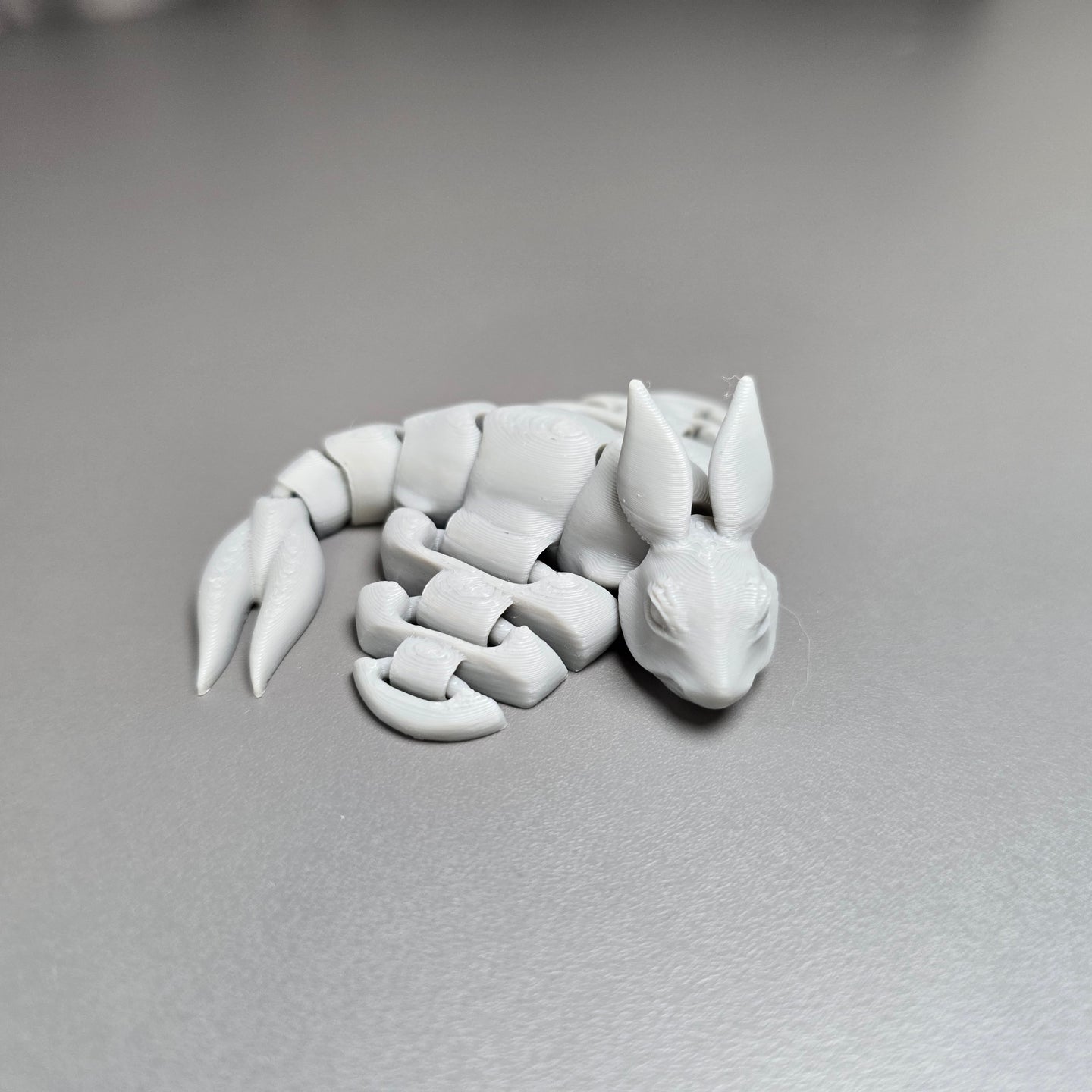 Grey Rabbit Ray Articulated Toy – Subnautica 3D Printed Collectible