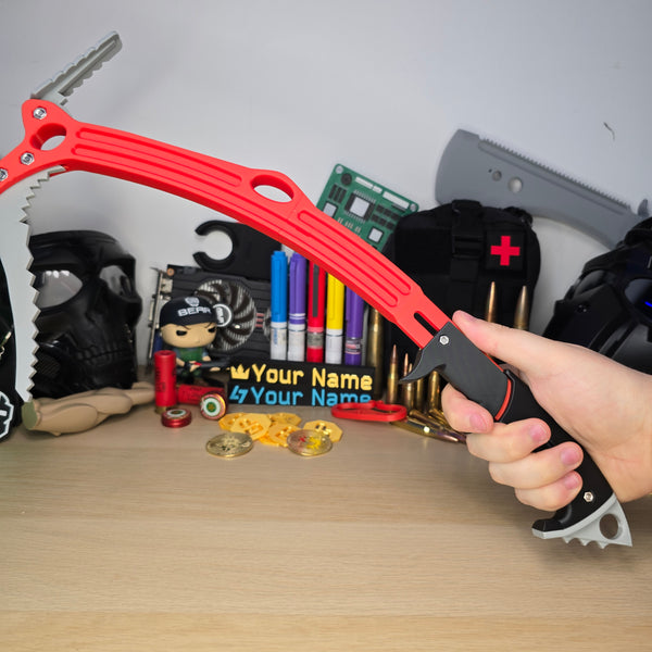 Red Rebel Ice Pick Replica for Tarkov Cosplay Loadouts