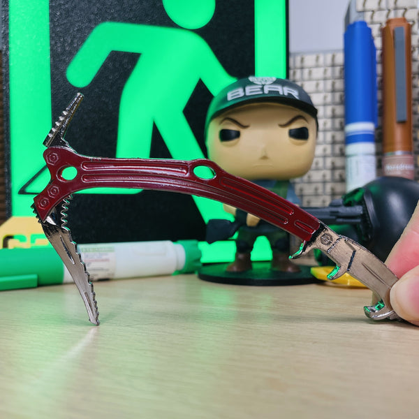 Red Rebel Ice Pick Keyring Replica Front View