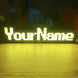  RuneScape Yellow on Black Nameplate Lit Up on Gaming Desk