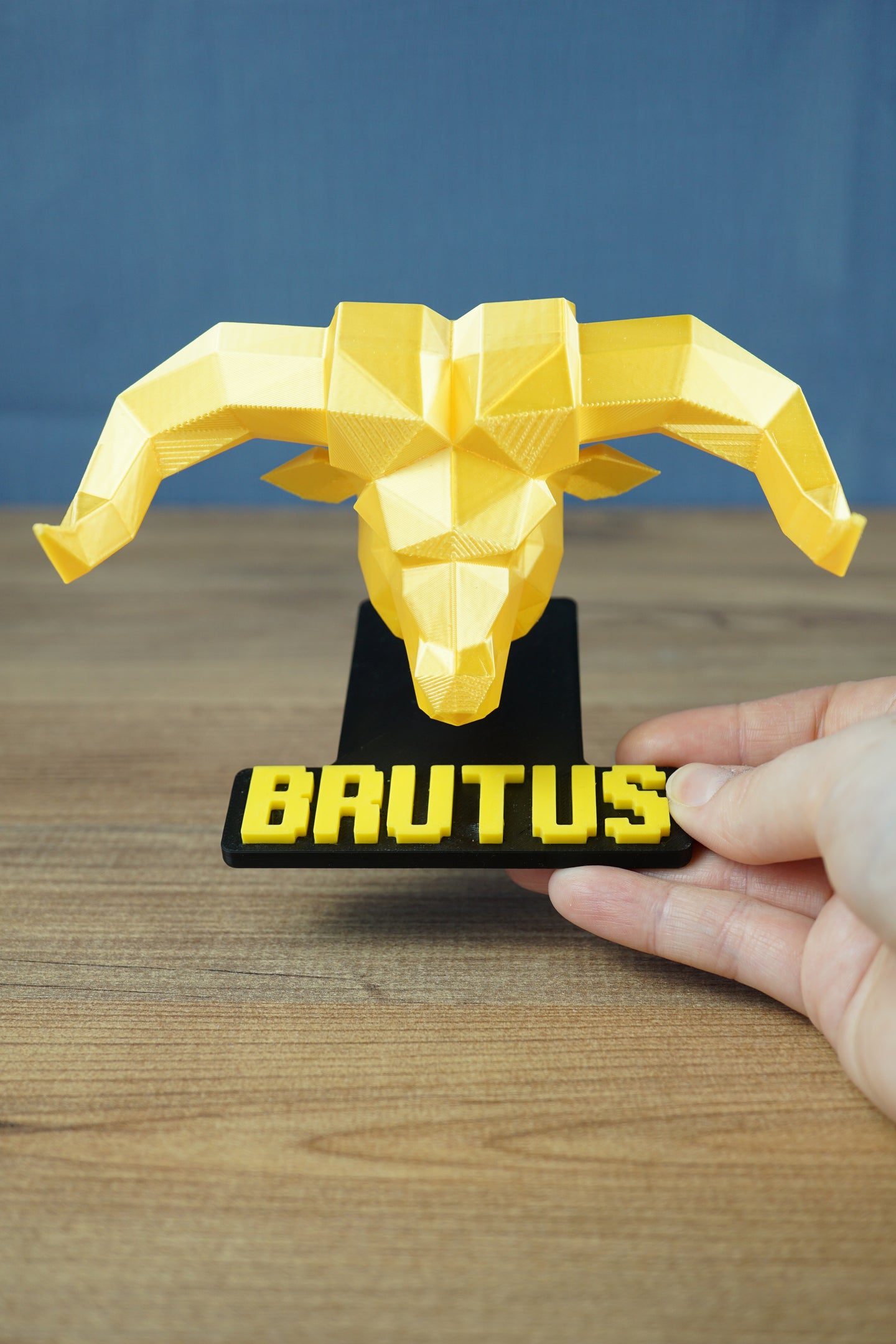 RuneScape Brutus statue head gold shelf display OSRS decor