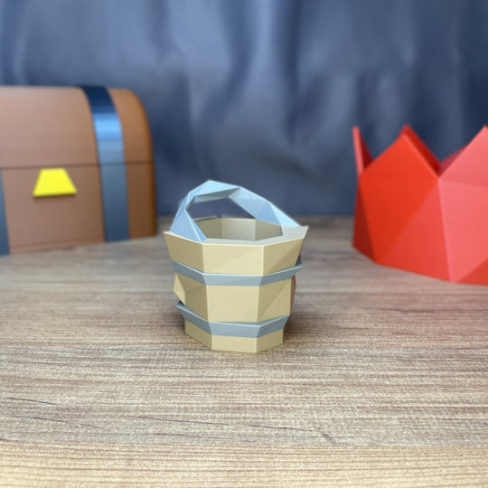Bucket pen holder RuneScape collectible desk item 10cm