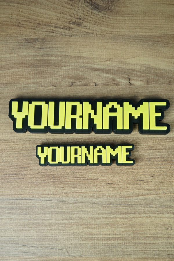 Glow in the dark RuneScape nameplate custom 3D printed OSRS font