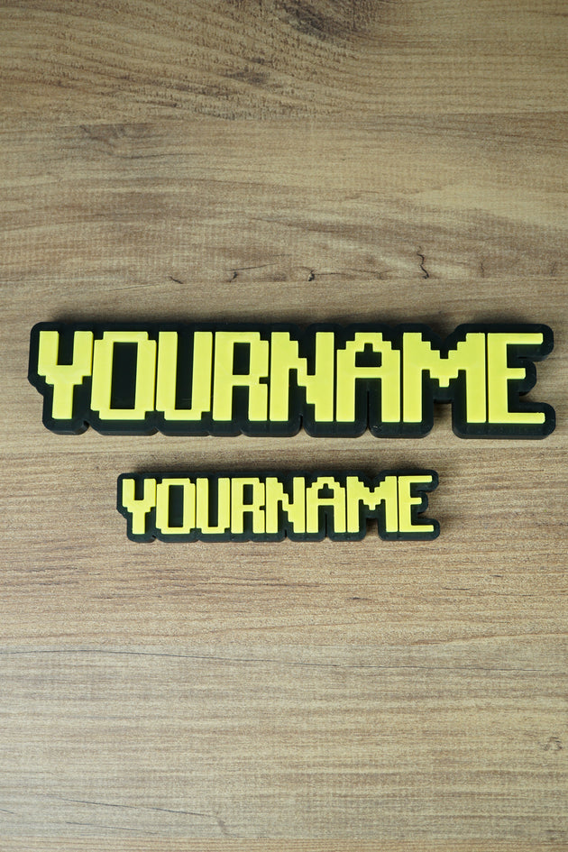 Glow in the dark RuneScape nameplate custom 3D printed OSRS font