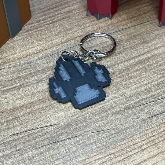 3D printed OSRS skill icon keychains