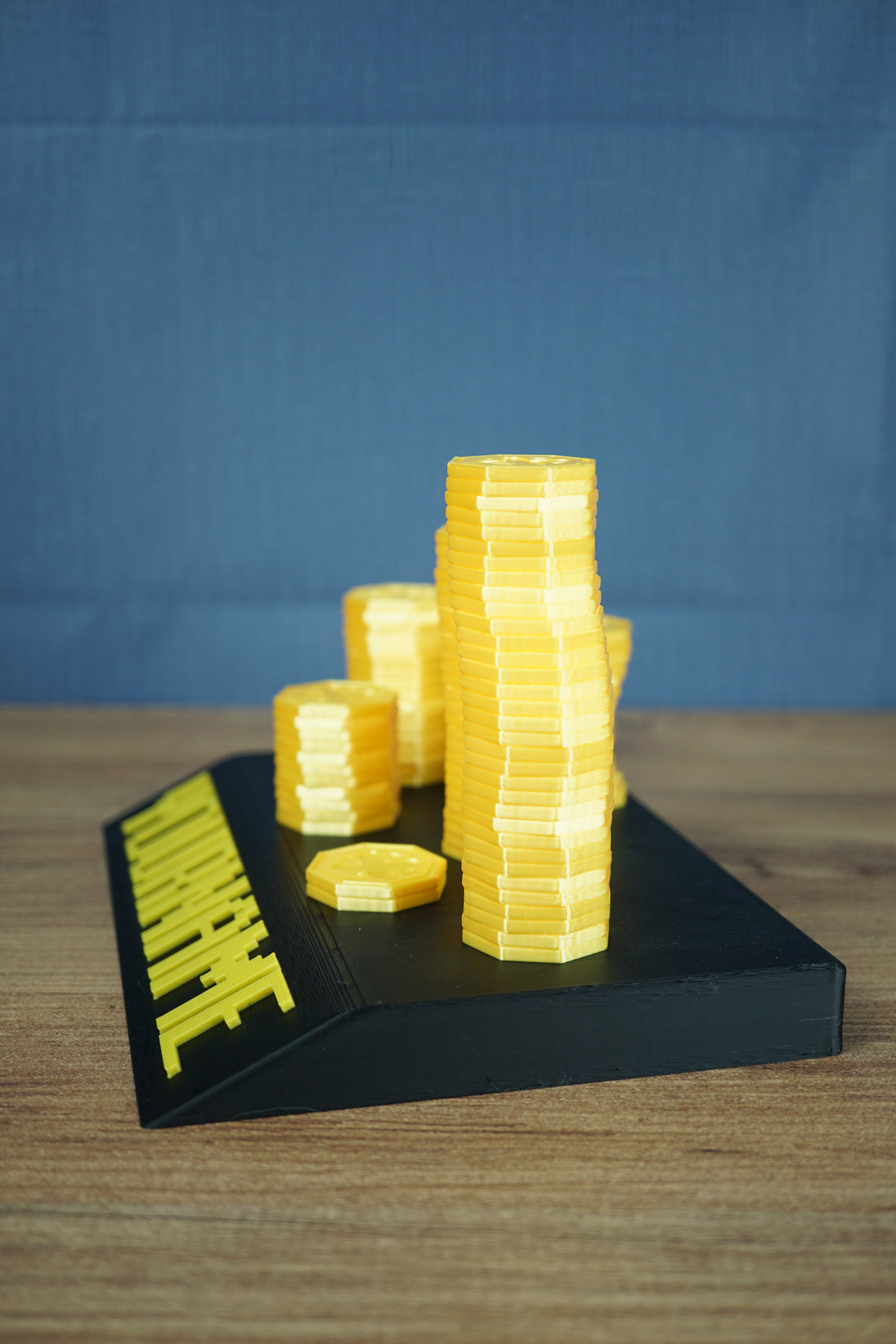 RuneScape max cash nameplate back view 3D printed base