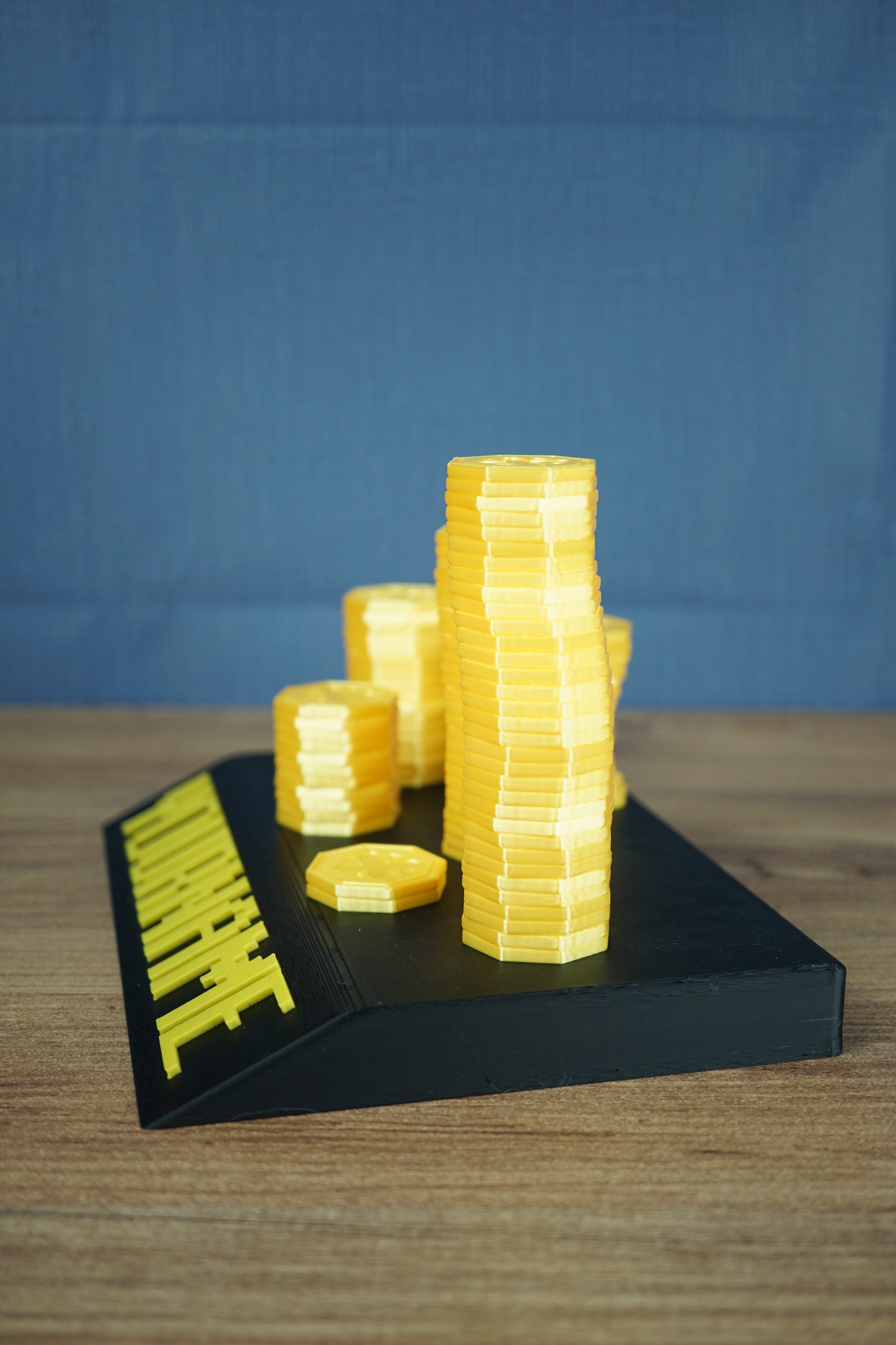 RuneScape max cash nameplate back view 3D printed base