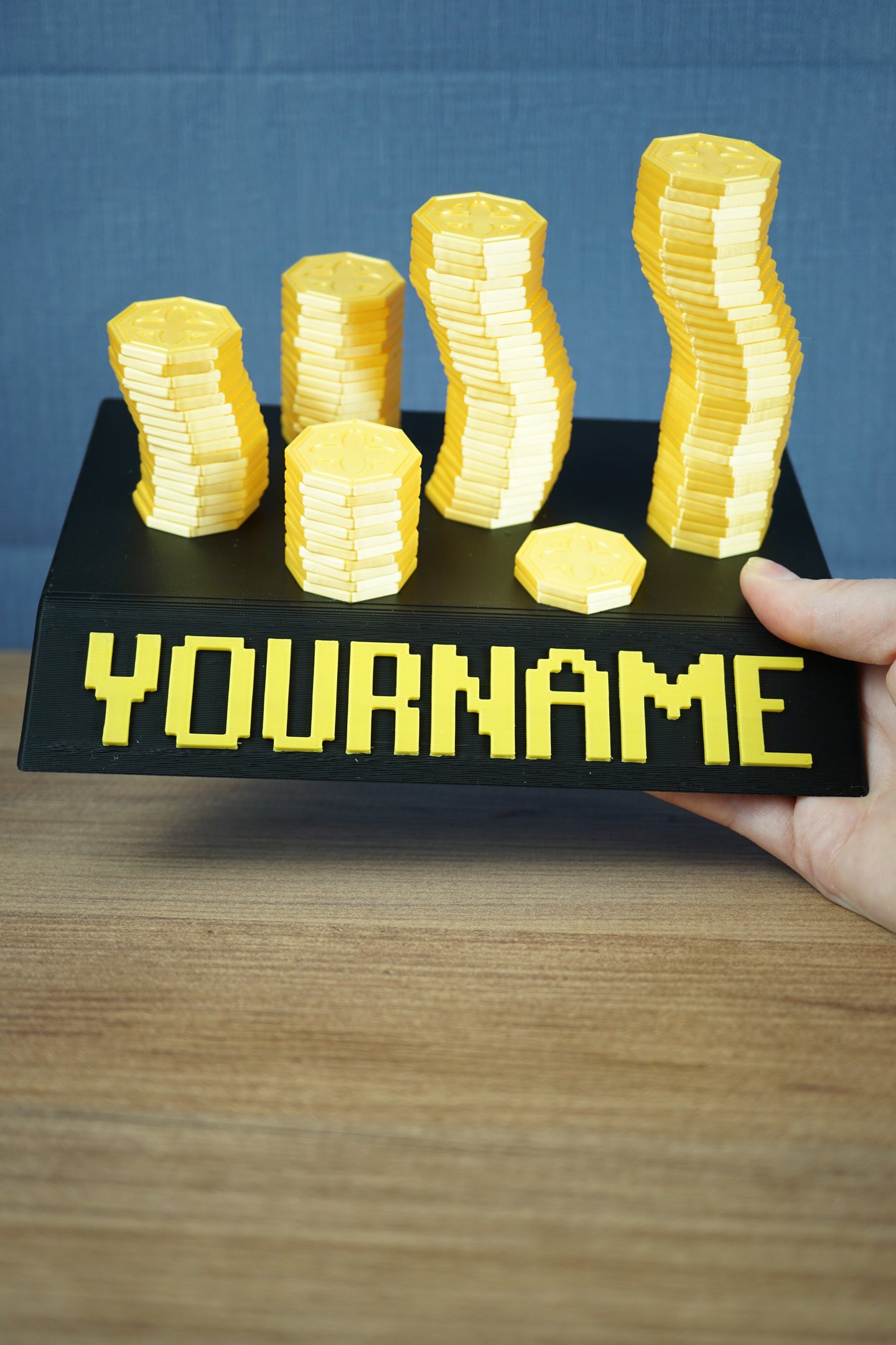 RuneScape max cash stack nameplate large size custom desk sign