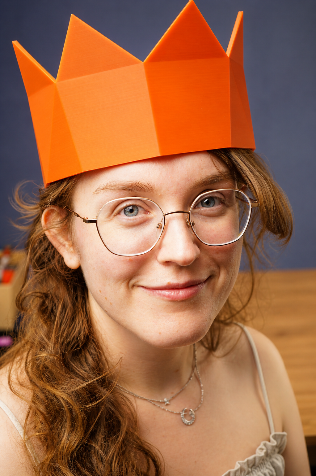 RuneScape party hat person wearing cosplay style display