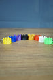 RuneScape party hat keyrings all colours 3D printed OSRS collectible set