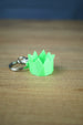 RuneScape green party hat keyring 3D printed gamer gift accessory