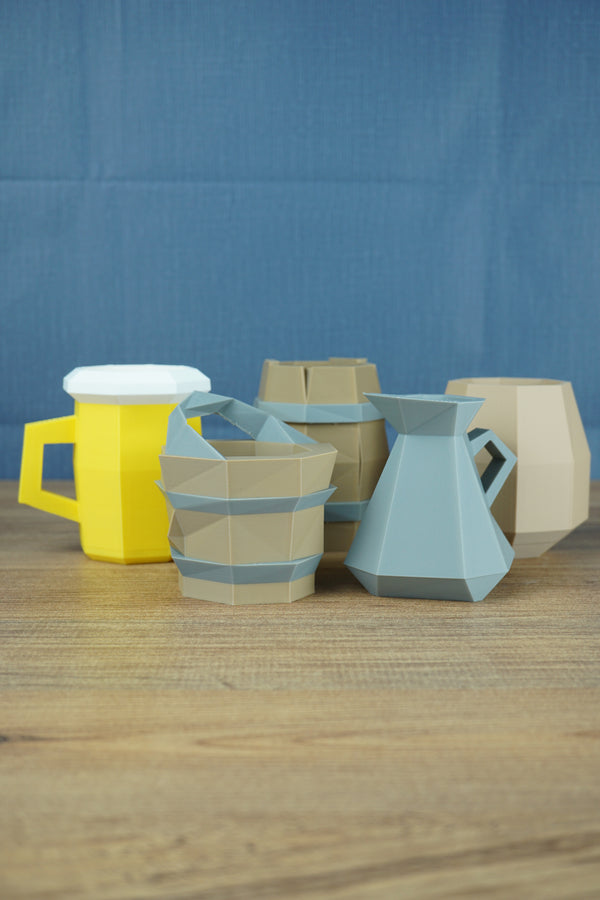 RuneScape pen pot set 3D printed OSRS desk organiser