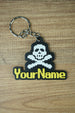 RuneScape PK Skull keyring with username custom gamer gift