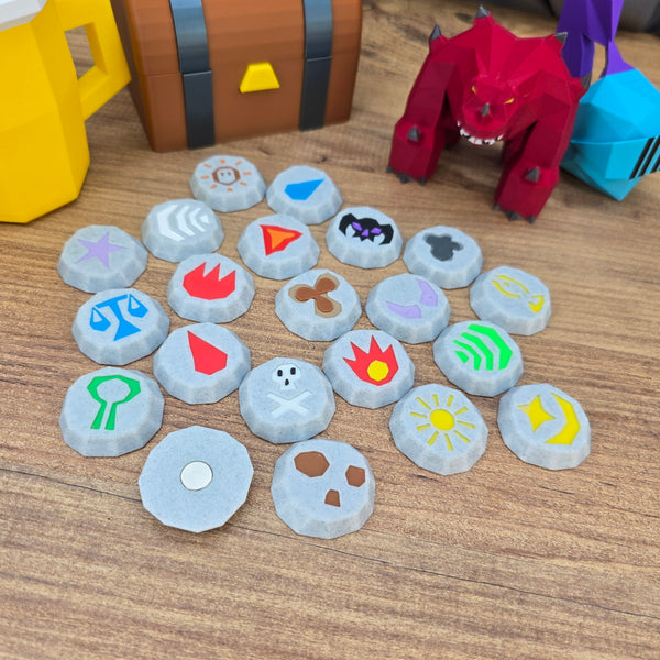 RuneScape rune magnet 3D printed OSRS collectible