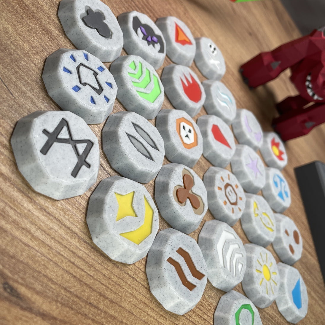 Gamer collectible RuneScape marble runes  
