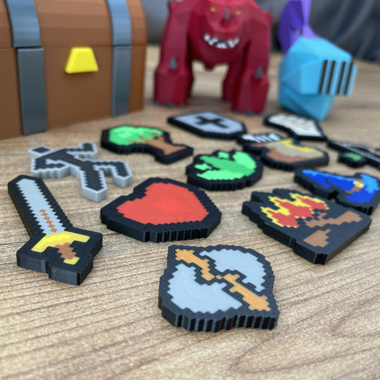 3D printed RuneScape fridge magnets