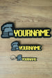 RuneScape Ironman grey nameplate custom 3D printed desk decor