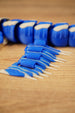 Detailed close-up of the Shiver Leviathan fin section with blue articulated panels, bone spikes, and segmented body behind.