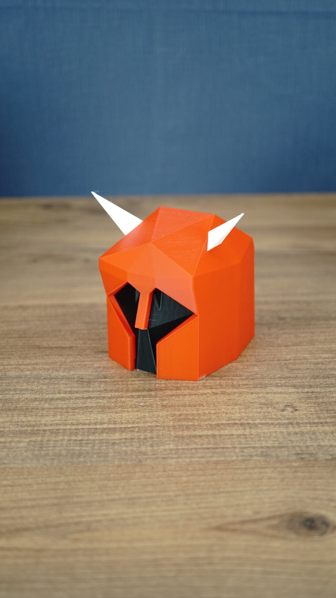 Small Dragon Med Helm RuneScape-inspired display piece on a wooden surface, ideal for gamer desks and OSRS collections