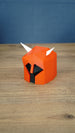 Small Dragon Med Helm RuneScape-inspired display piece on a wooden surface, ideal for gamer desks and OSRS collections