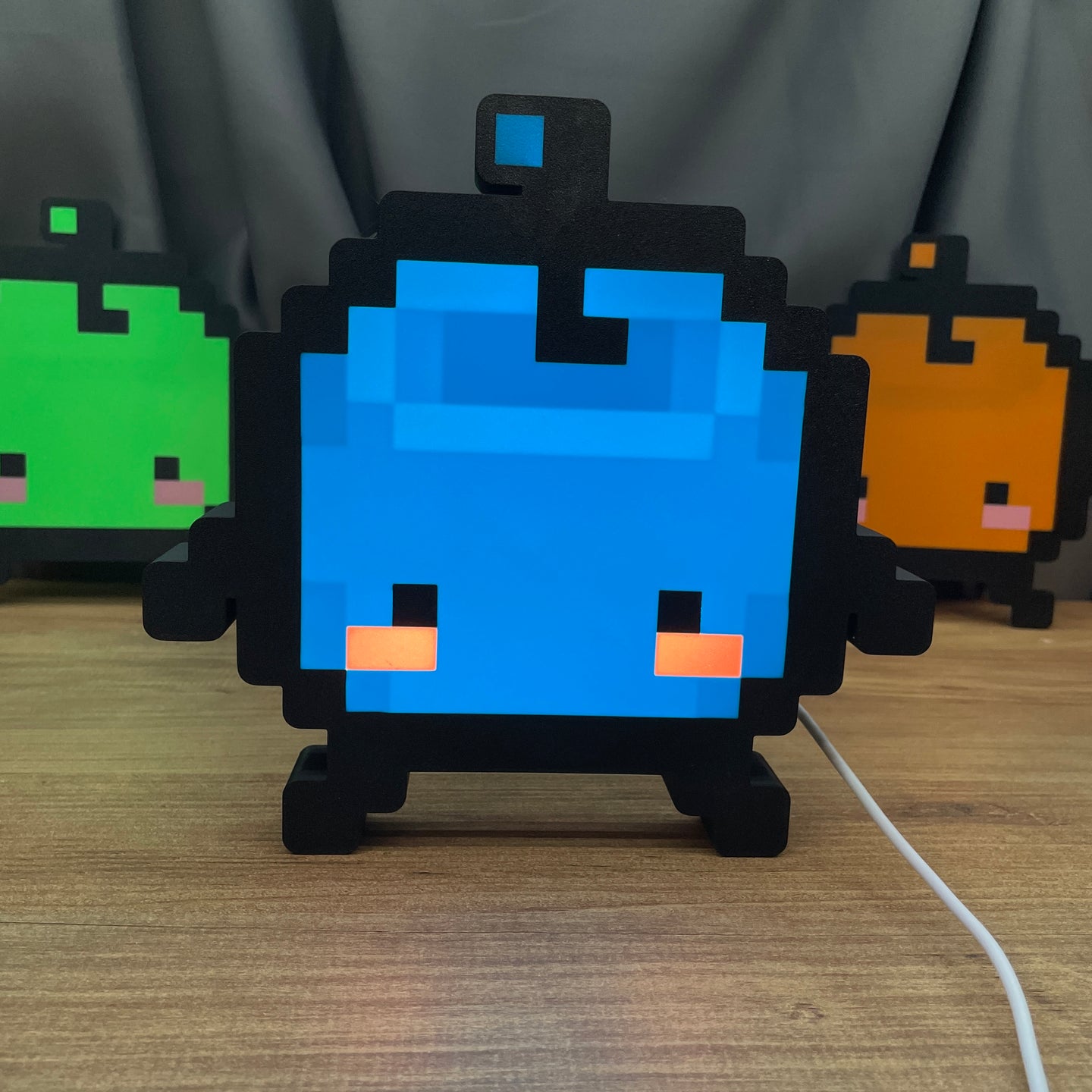 Cute Blue Junimo LED lamp Stardew Valley gaming decor