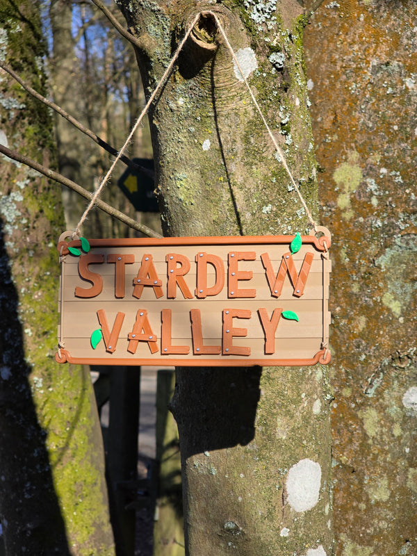 stardew valley logo sign 3d printed wall decor