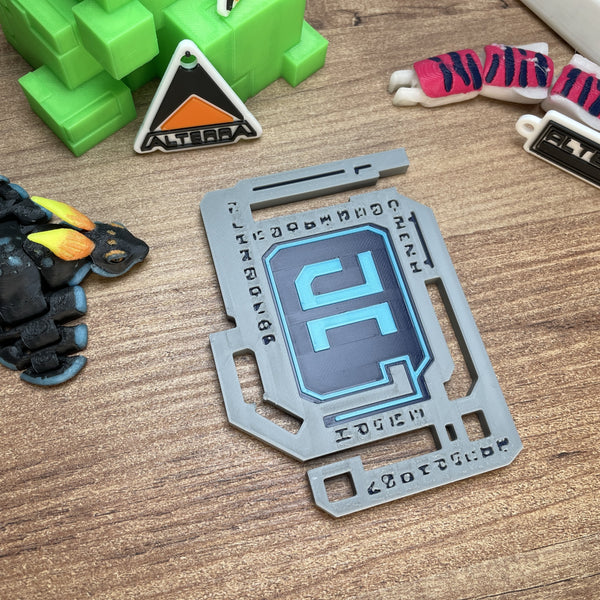 Blue Subnautica alien tablet 3D print model
