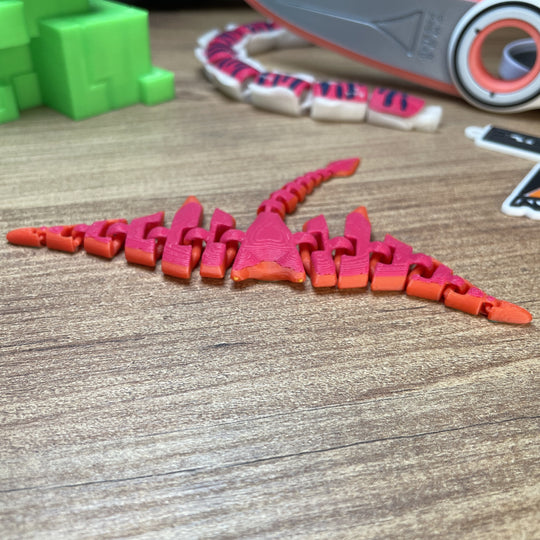 Subnautica Crimson Ray 3D printed articulated figure