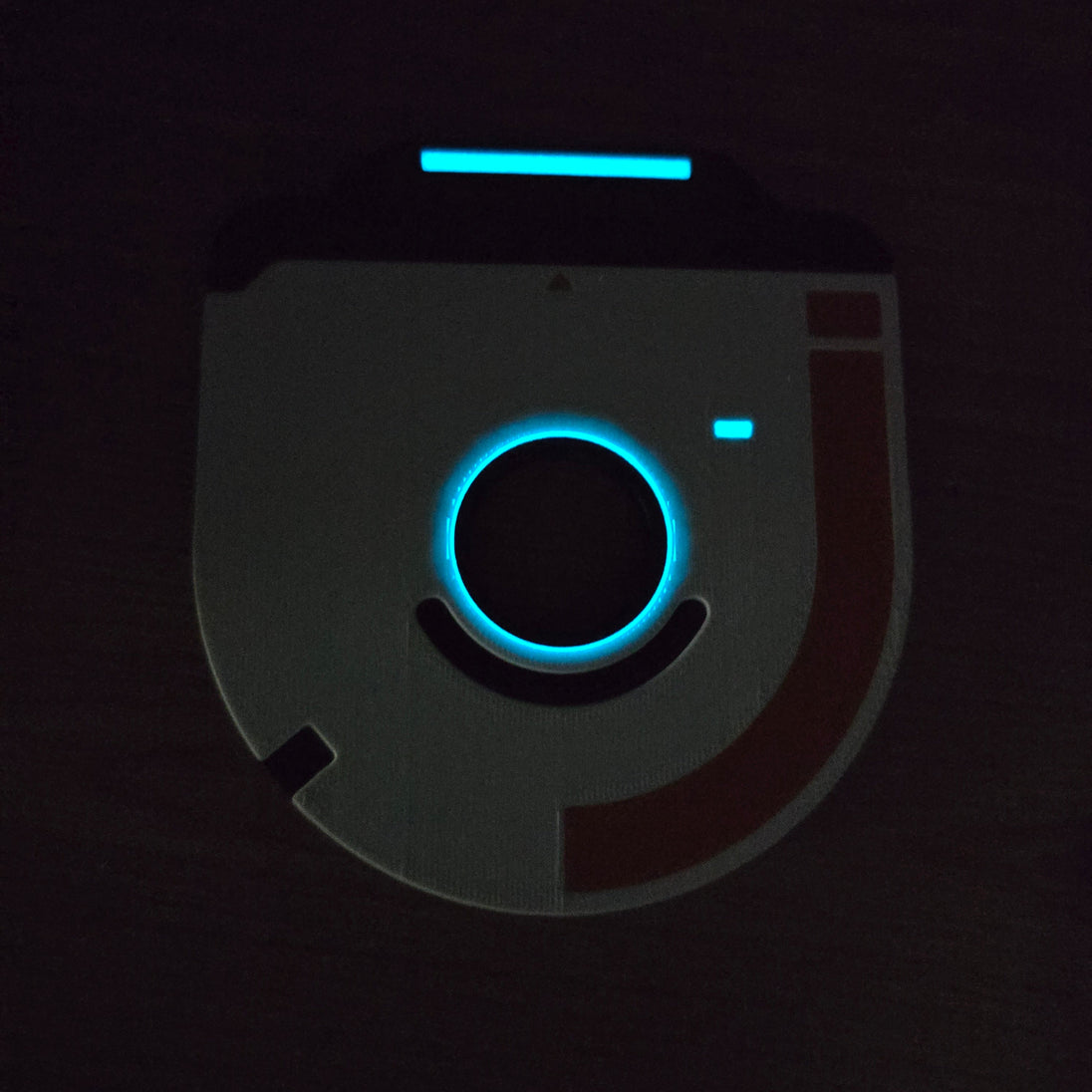 Glow in the dark Subnautica coaster inspired by jukebox disks