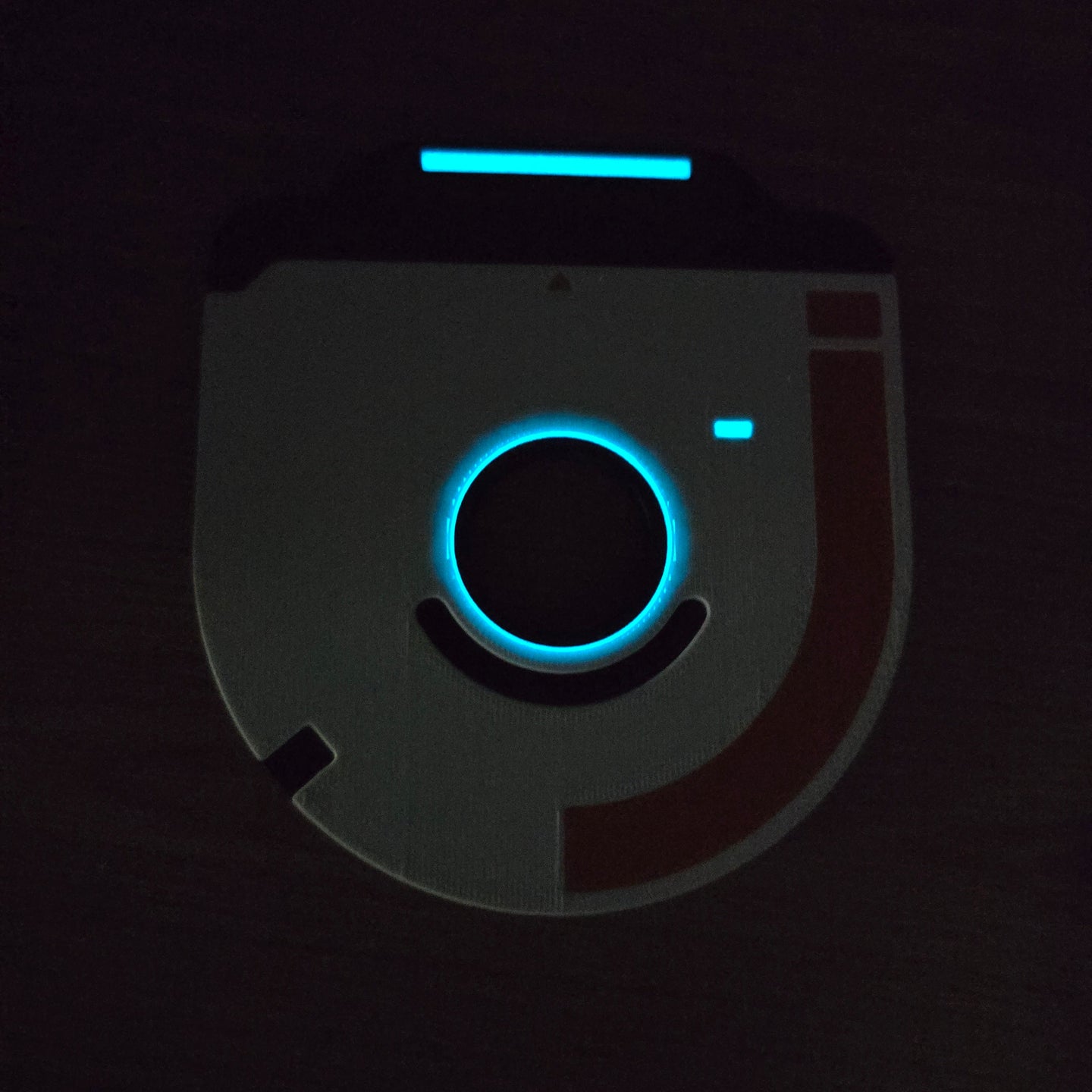 Glow in the dark Subnautica coaster inspired by jukebox disks
