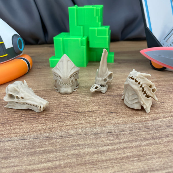 Subnautica Leviathan skull keyrings collection