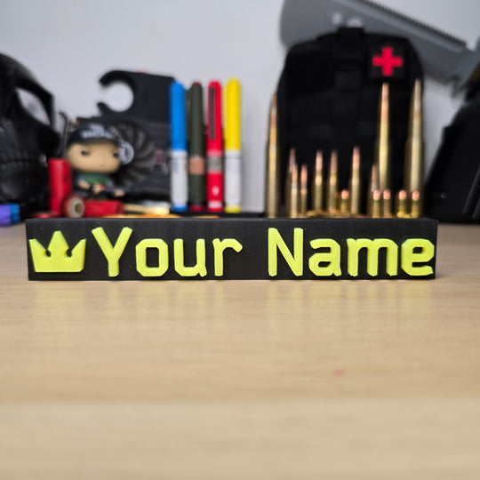 front.jpg	Personalized Escape From Tarkov Font Nameplate – Front View