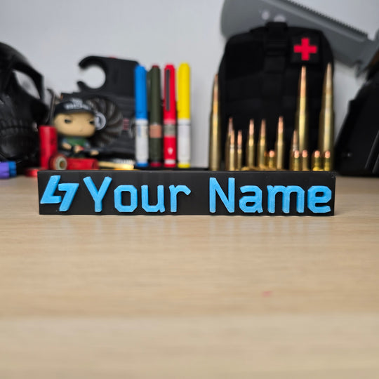 Personalized Escape From Tarkov Font Nameplate – Front View UH
