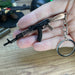 Tactical AK-74 rifle keychain for gamers