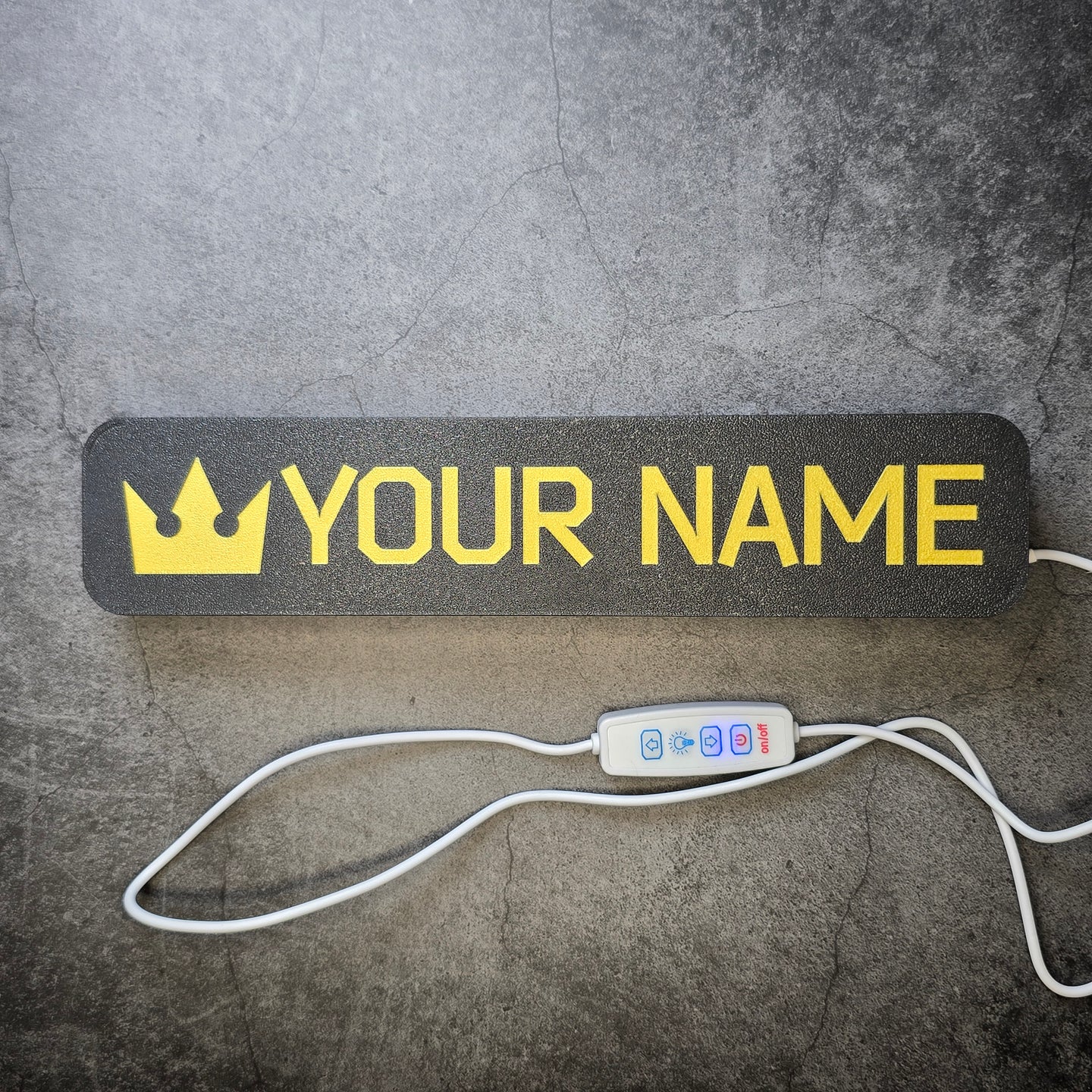 Edge of Darkness Edition Tarkov Nameplate – Gold Custom Light-Up Display