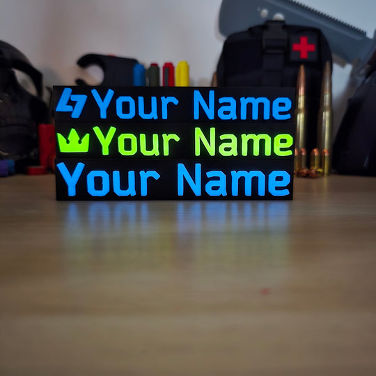 Glow-in-the-Dark Escape From Tarkov Font Nameplate
