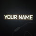 Standard Edition Tarkov LED Nameplate – White Custom Engraved Gamer Sign Glow