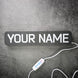 Standard Edition Tarkov LED Nameplate – White Custom Engraved Gamer Sign