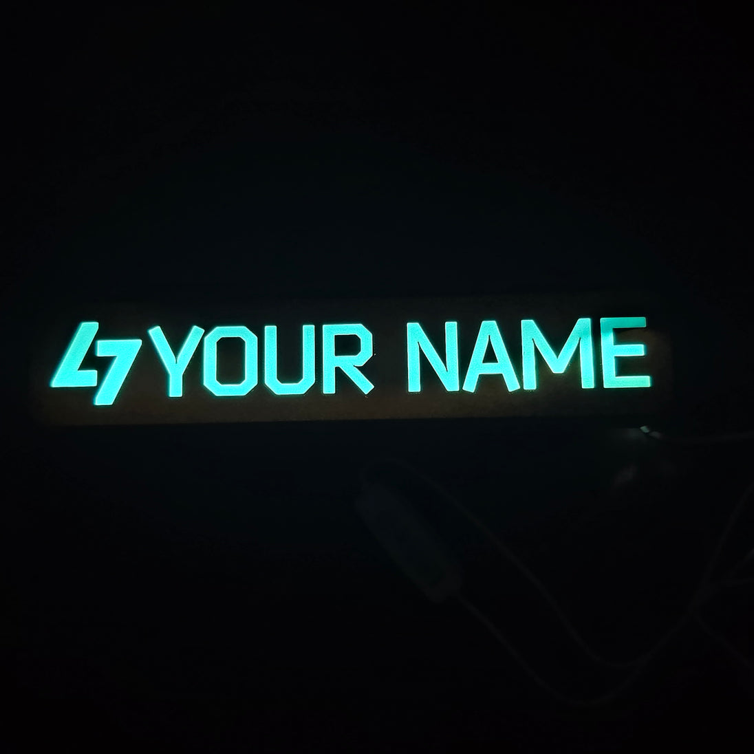 The Unheard Edition Tarkov LED Nameplate – Sky Blue Light Gamer Tag Sign glow