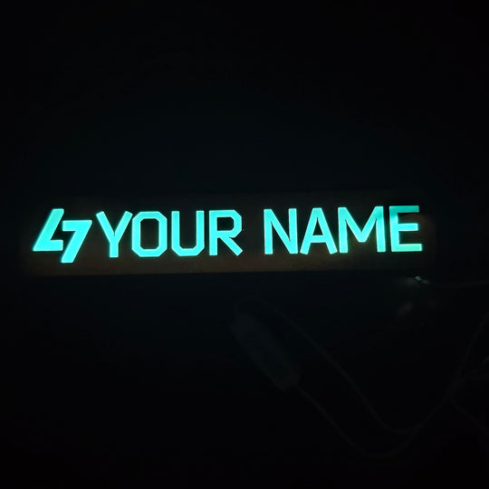 The Unheard Edition Tarkov LED Nameplate – Sky Blue Light Gamer Tag Sign glow