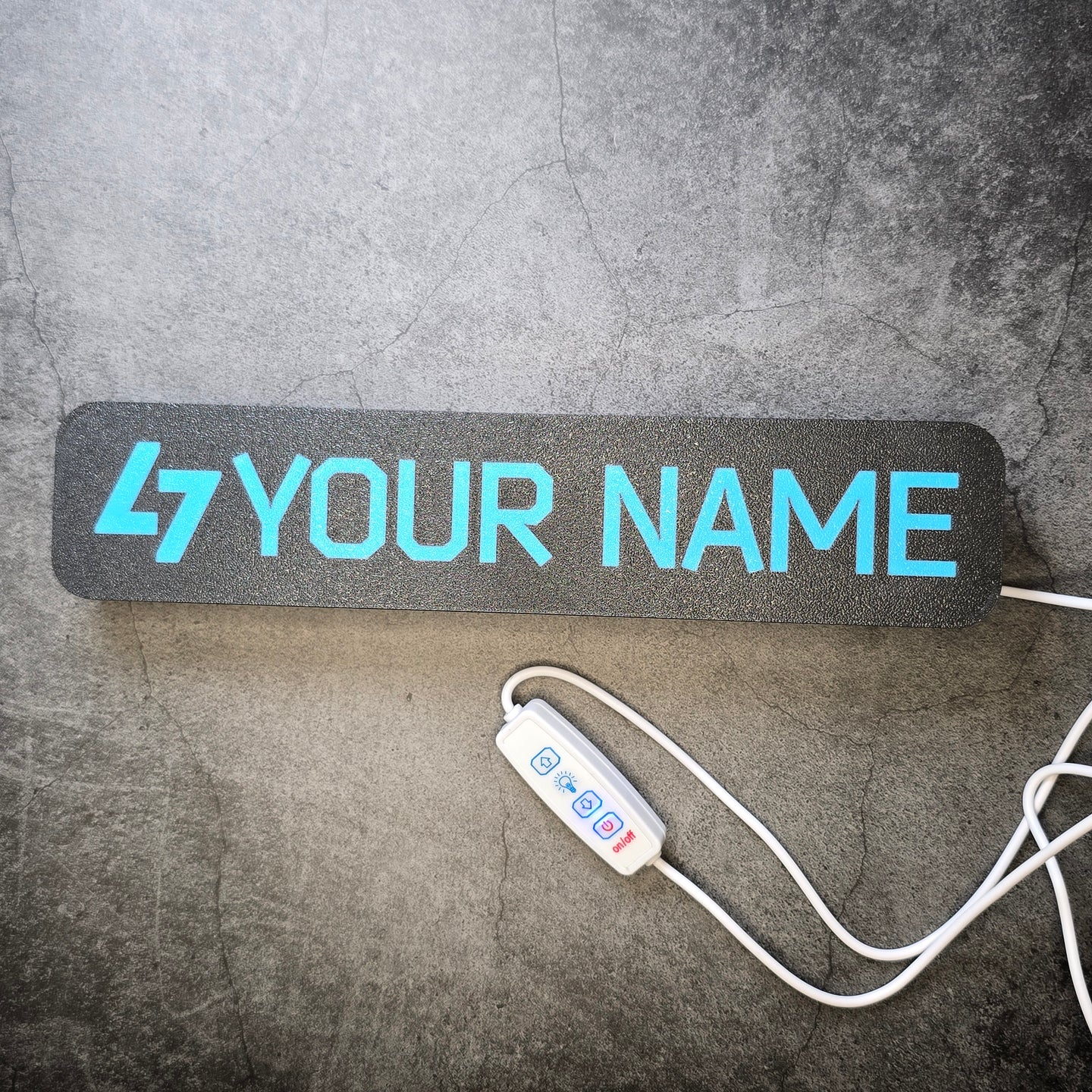 The Unheard Edition Tarkov LED Nameplate – Sky Blue Light Gamer Tag Sign