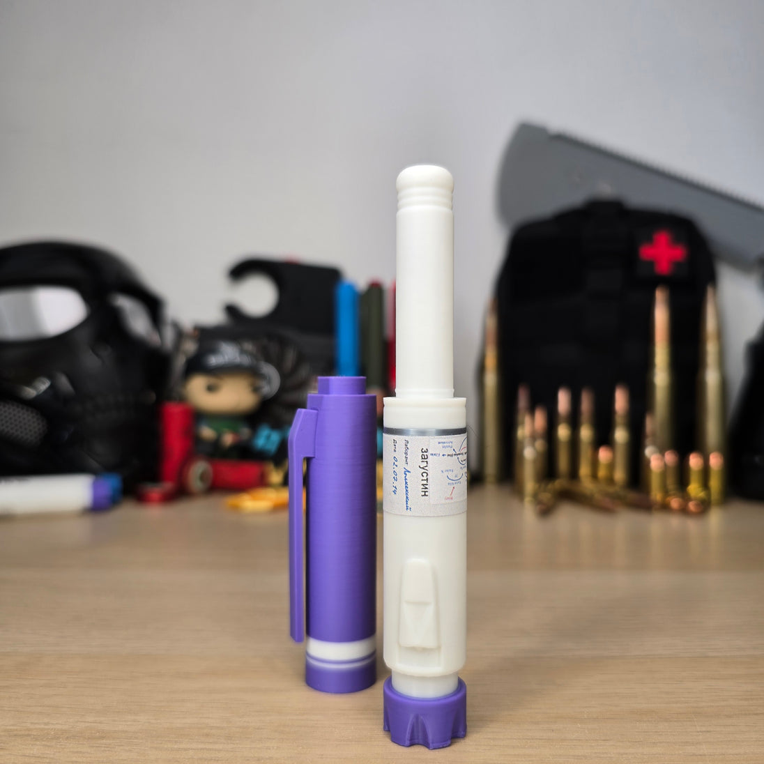 Stim Injector Replica Zagustin hemostatic drug – Inspired by Escape From Tarkov