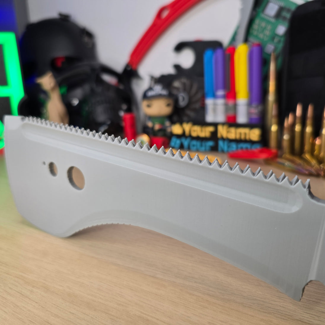 Close-up Detail – UVSR Taiga-1 Survival Machete Replica