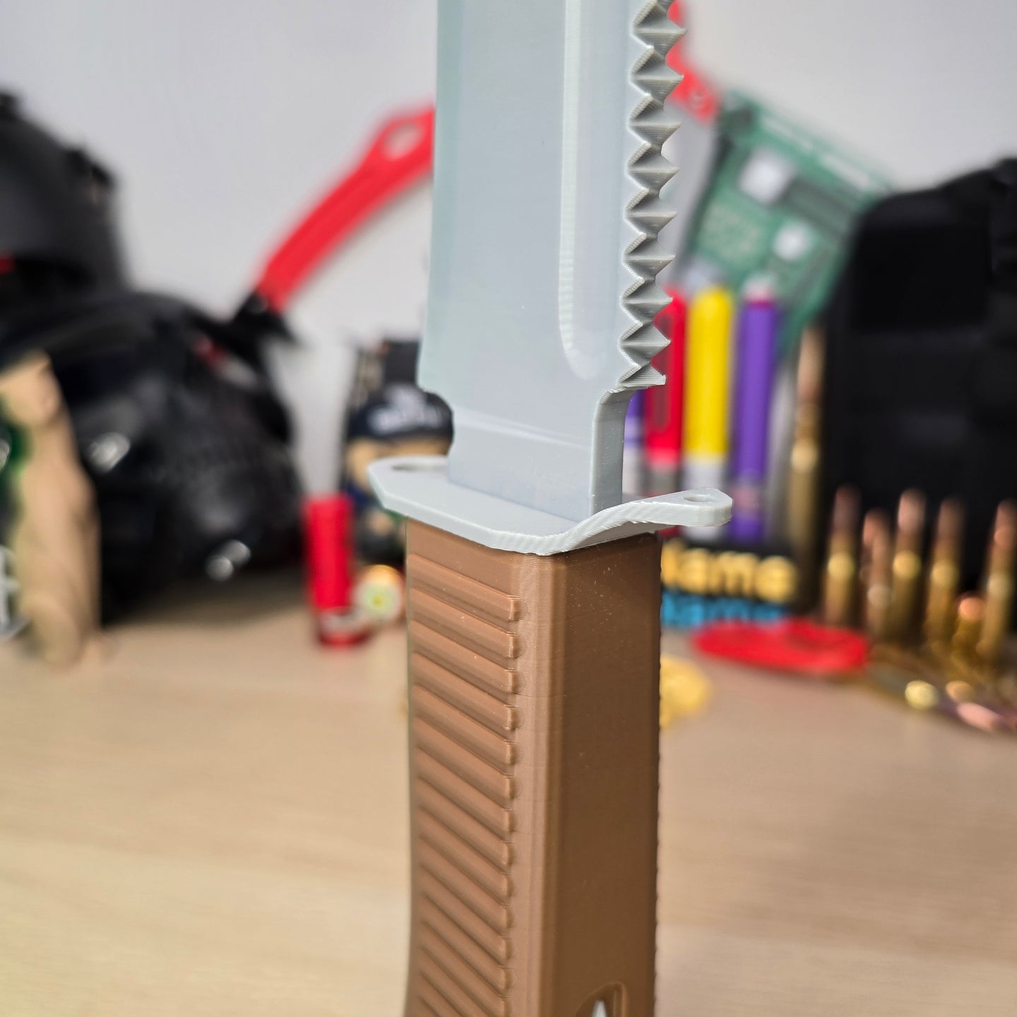 Side angle of Tarkov-inspired UVSR Taiga-1 Machete