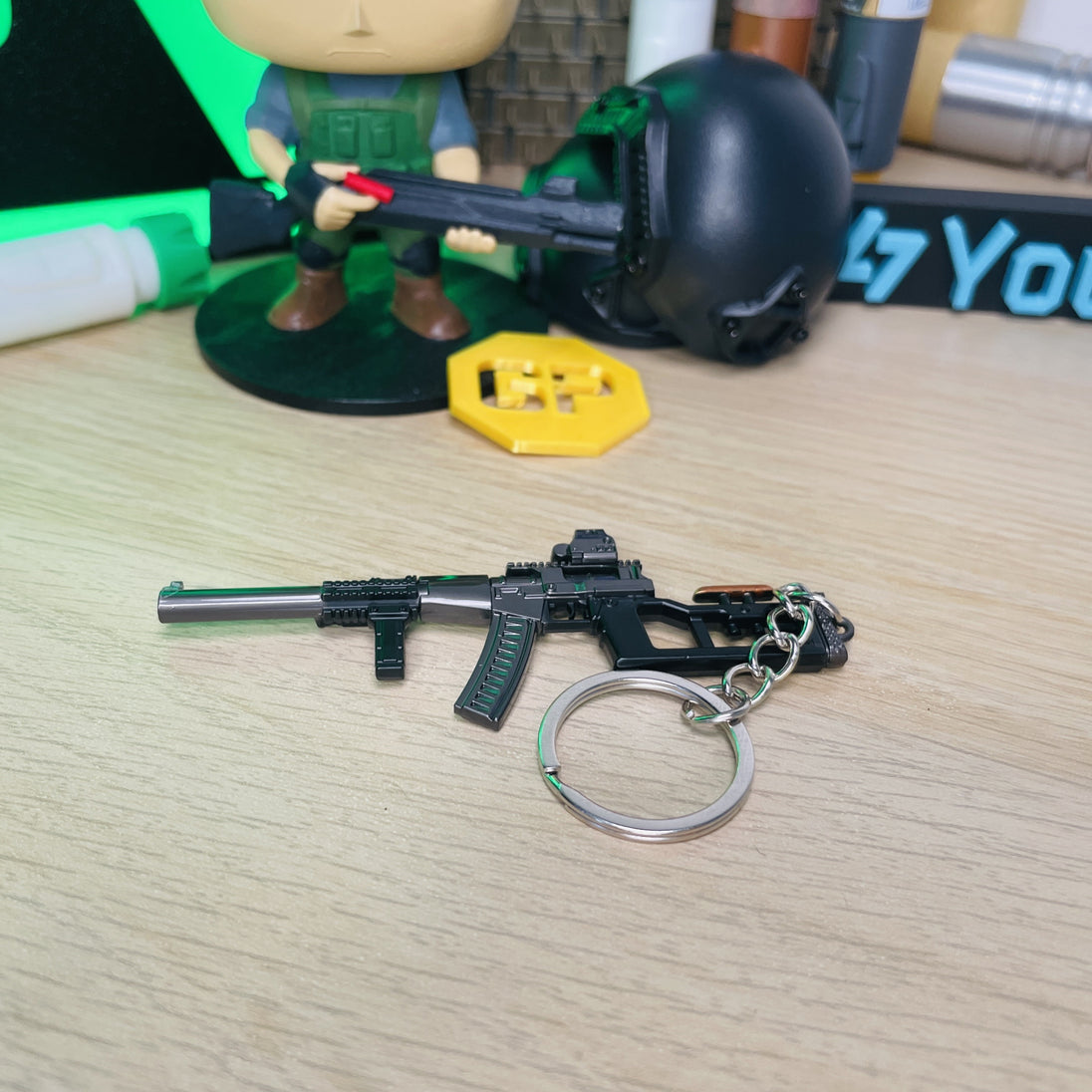 VSS Vintorez Sniper Rifle Keychain Replica In Hand