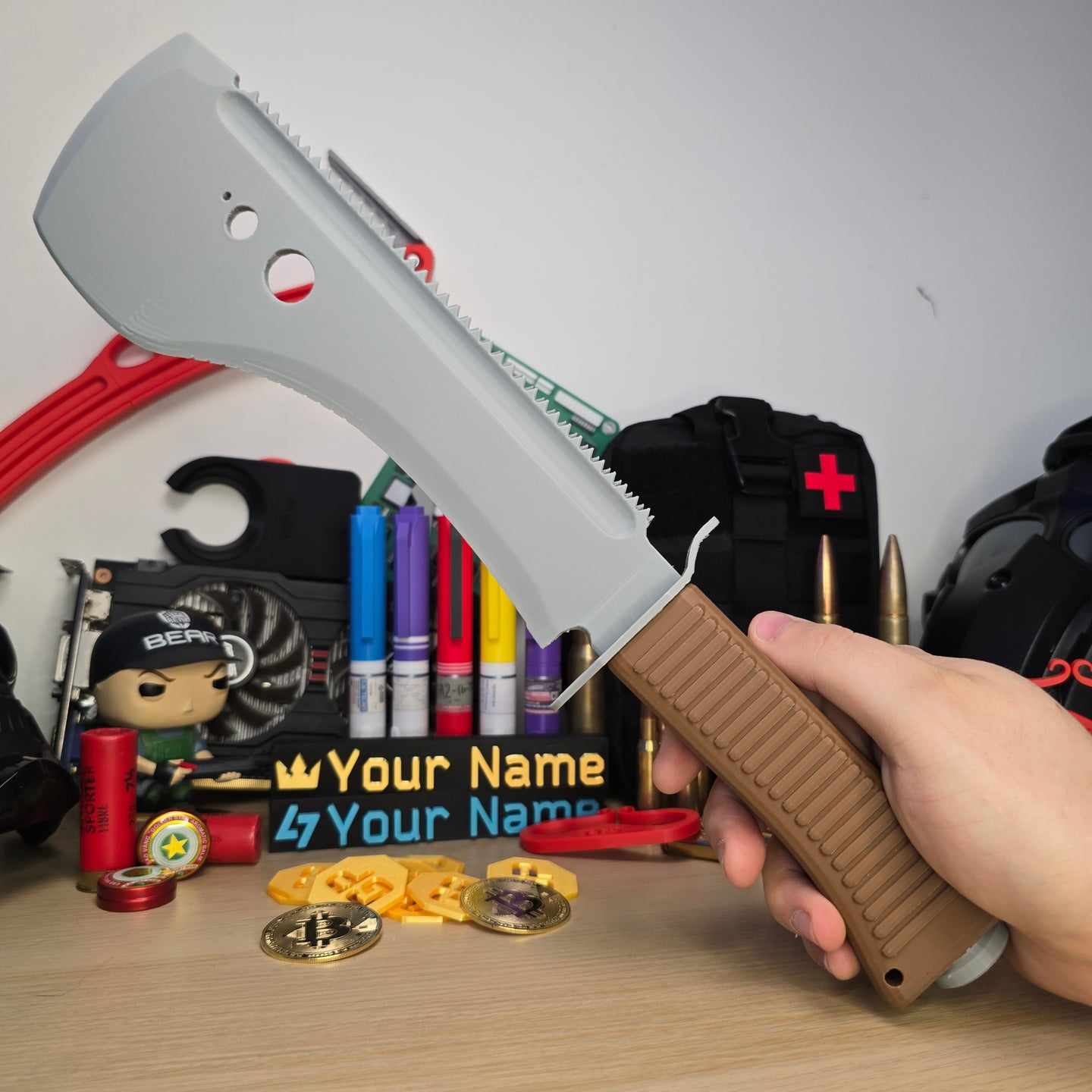 Wearable Replica of UVSR Taiga-1 Machete from Escape From Tarkov